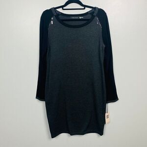 NWT Ivanka Trump Long Sleeve Sweater Sheath Dress Size Large